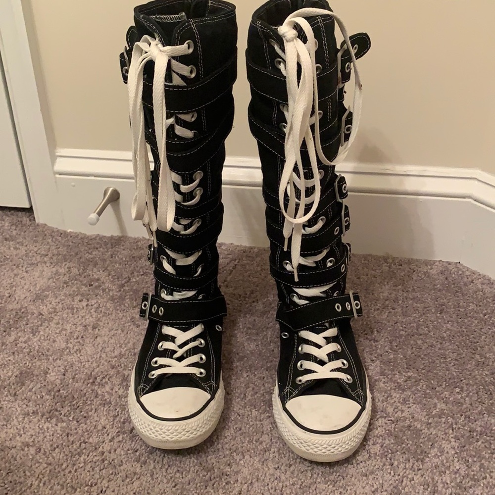 Converse knee high sneaker boots